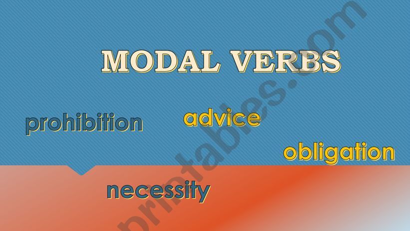 MODAL VERBS 1 powerpoint