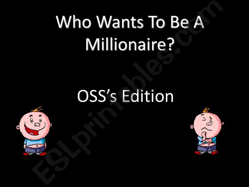 Who wants to be a millionaire ? story elements.