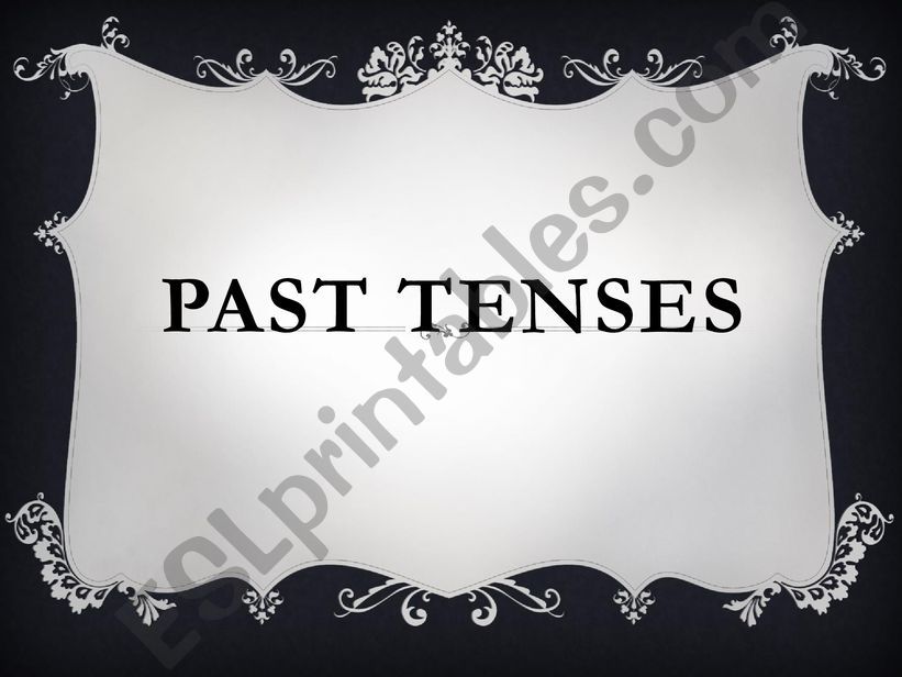 Past tense review powerpoint