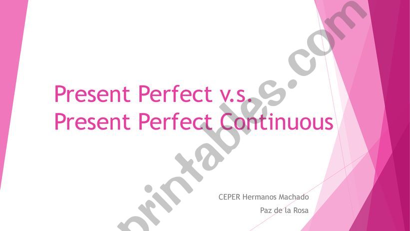 Present Perfect vs Present Perfect Continuous