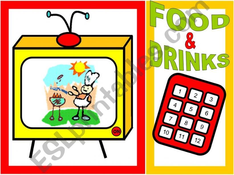 FOOD AND DRINKS - GAME powerpoint