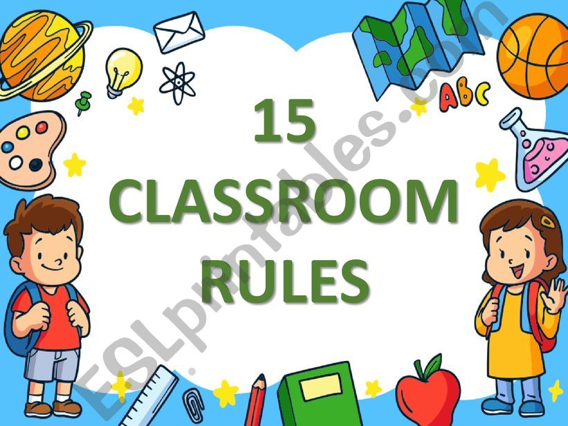 CLASSROOM RULES  powerpoint