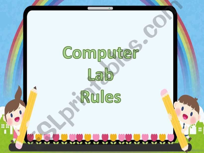 COMPUTER LAB RULES powerpoint