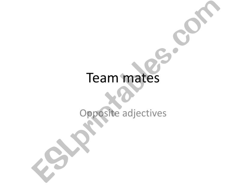 opposite adjectives powerpoint