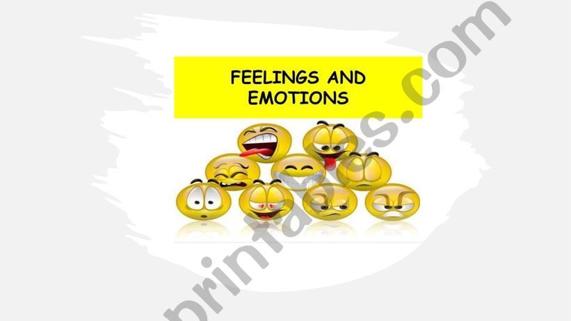 Feelings and Emotions powerpoint