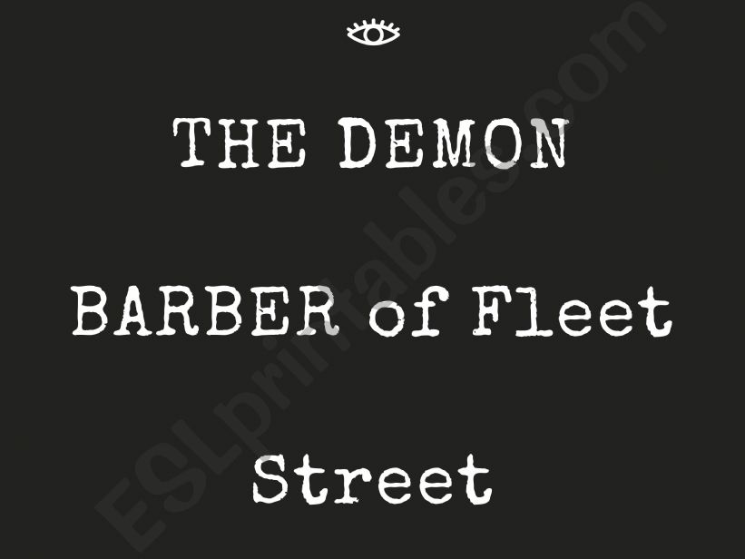 Sweeney Todd - The Demon Barber