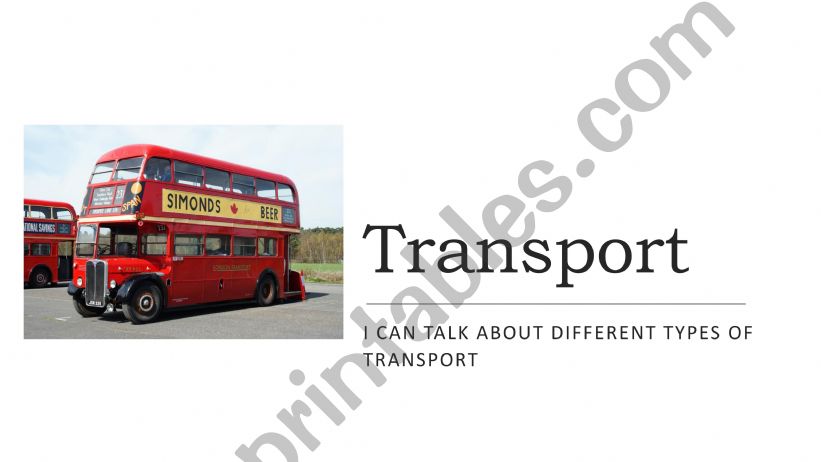 Transport  powerpoint