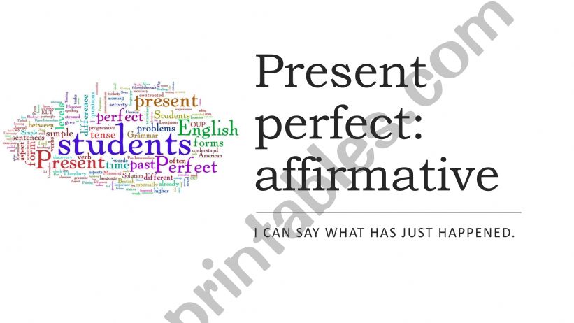 Present perfect powerpoint