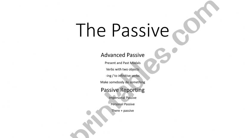 Advanced Passive powerpoint
