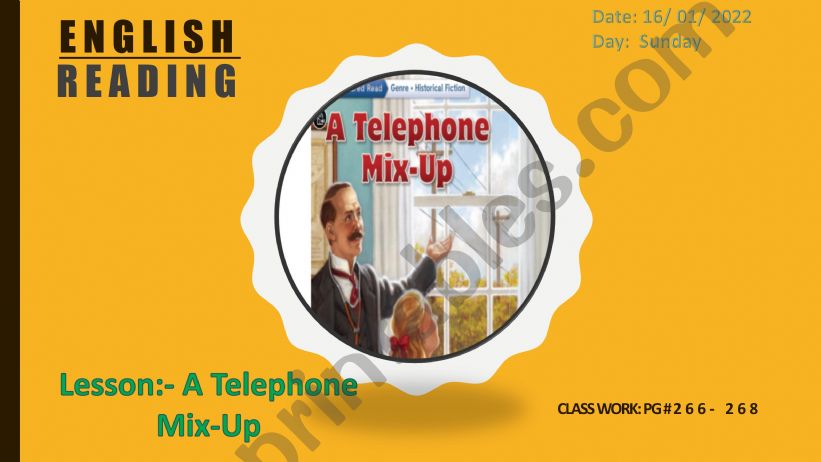 Reading LessonA Telephone Mix- up