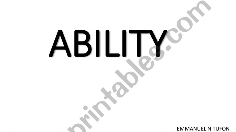 Ability powerpoint