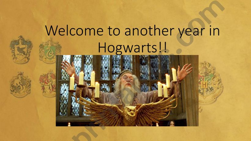 Welcome to Hogwarts powerpoint