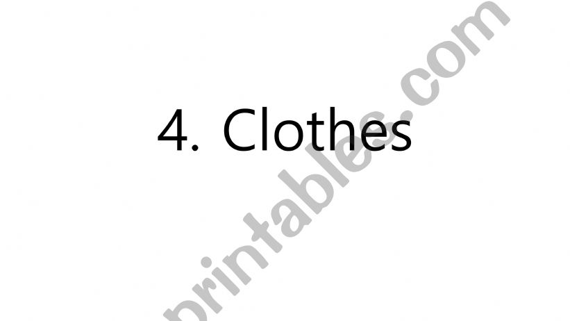 Clothes powerpoint