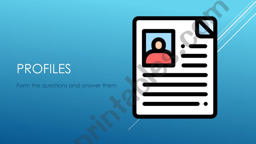Personal information powerpoint