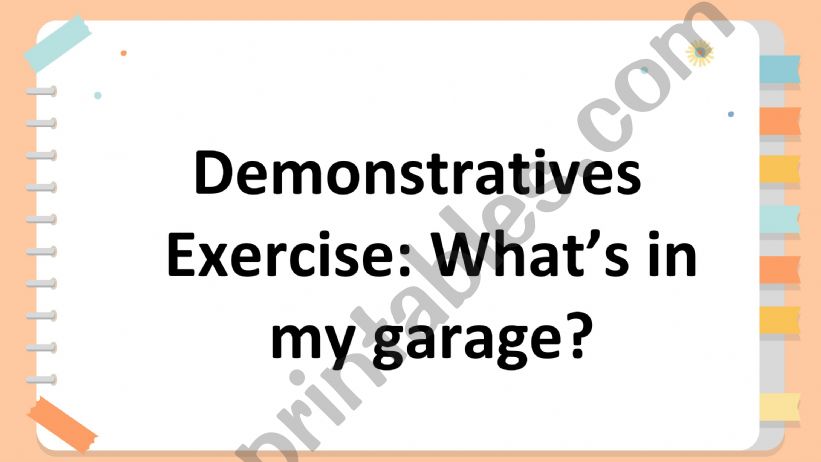 Demonstratives powerpoint