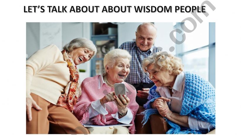 Conversation about elderly people!