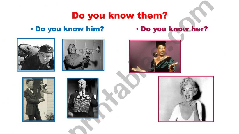 Do you know these famous people?