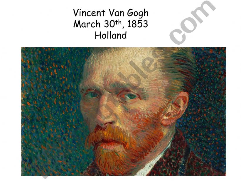 Van gogh�s life powerpoint