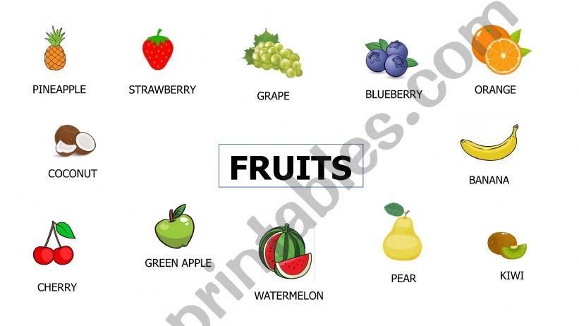 FRUITS powerpoint