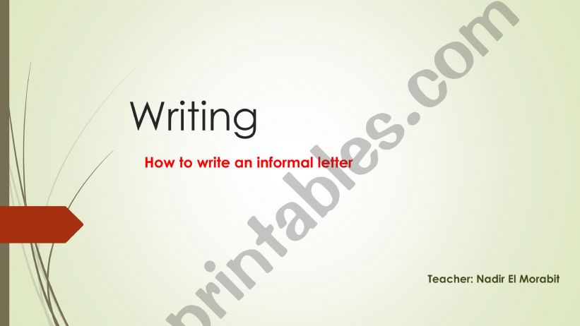 Writing an Informal Letter: Layout, Useful Language, and Samples.