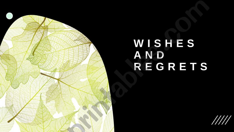 Wishes and Regrets powerpoint