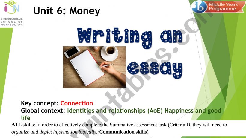 Writing an essay powerpoint