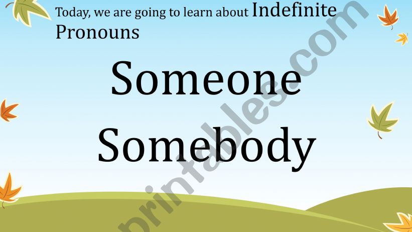 Indefinite Pronouns Part 2 powerpoint