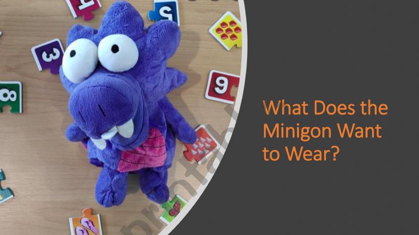CLOTHES WITH MINIGON powerpoint