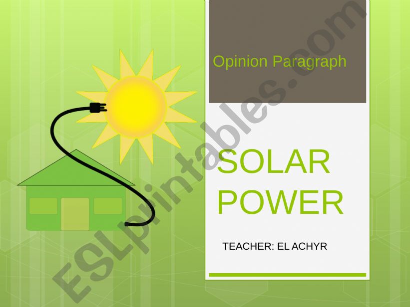 solar energy powerpoint