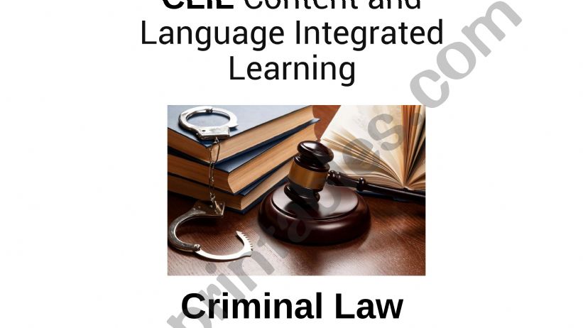 Criminal Law collocations powerpoint