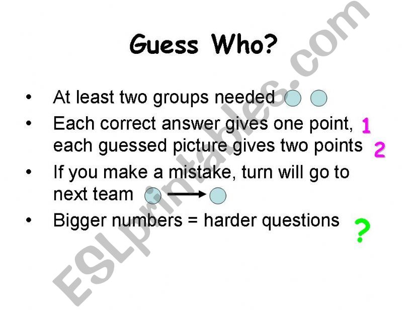 Guess Who? powerpoint