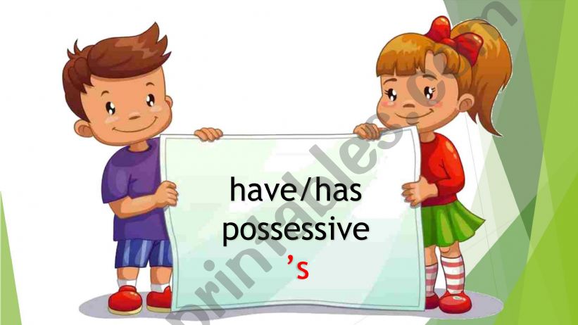 have/has possessive s powerpoint