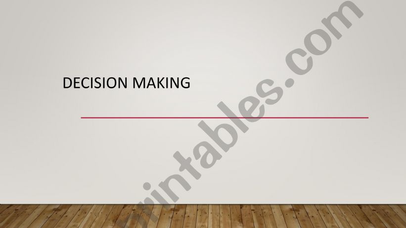 decision making powerpoint