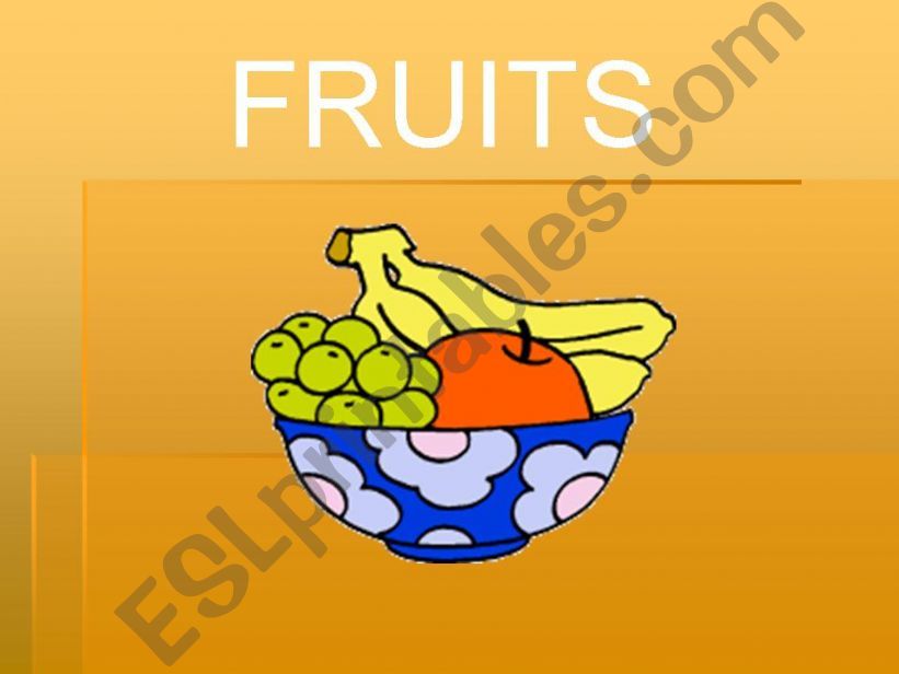 fruits powerpoint