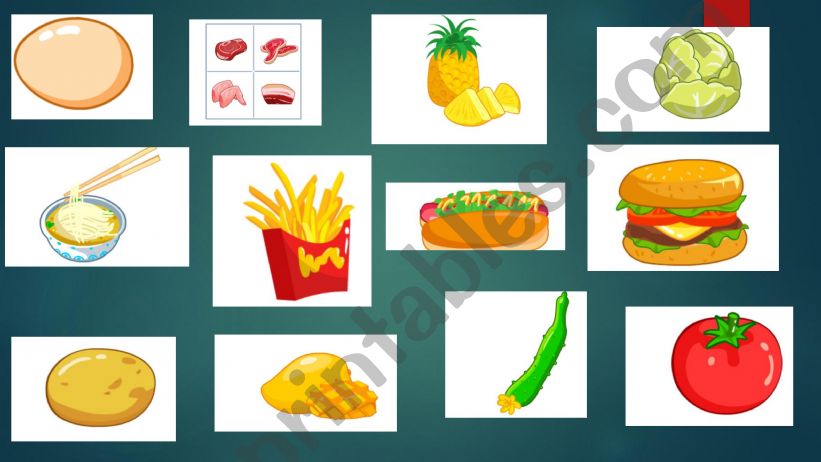 Review food powerpoint