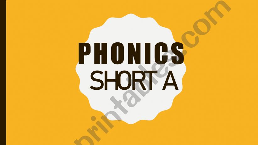 short a sound phonics powerpoint