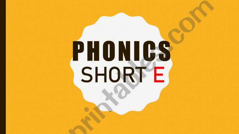 phonics short e vowel powerpoint