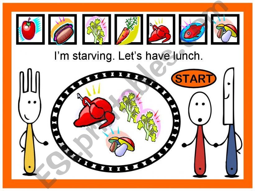 LETS HAVE LUNCH - GAME powerpoint
