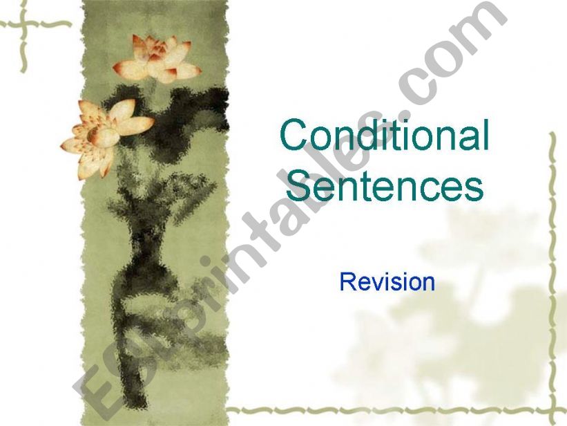 Conditional Sentences-Revision