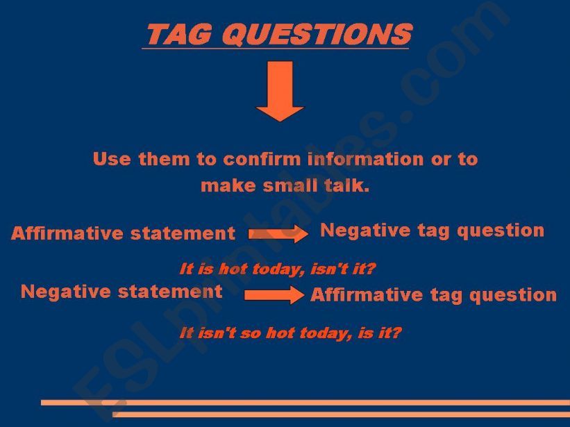 tag questions powerpoint