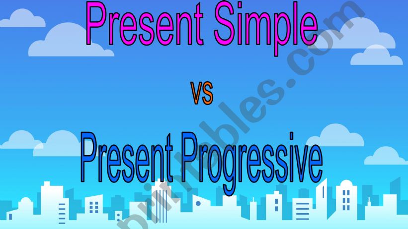 present simple VS present continuous 