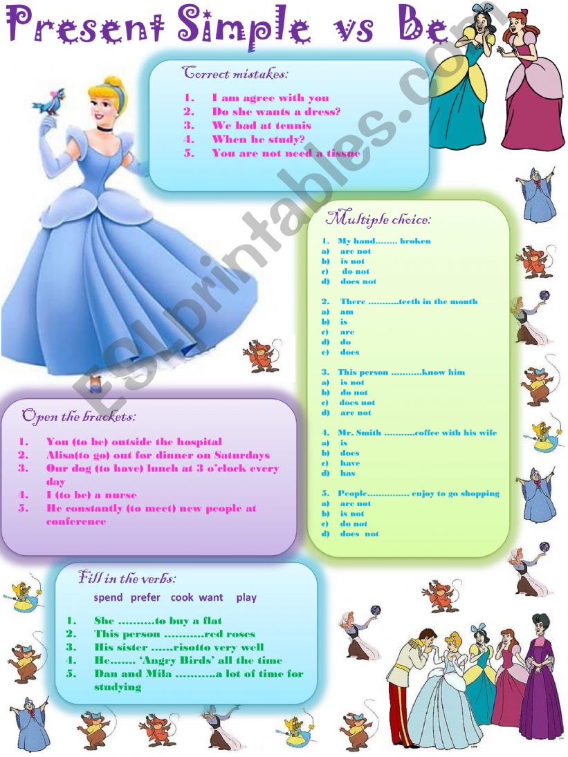 present simple vs be powerpoint