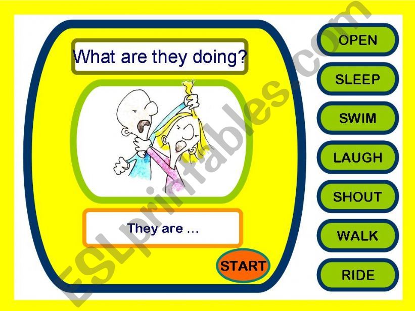 ACTIONS GAME  powerpoint