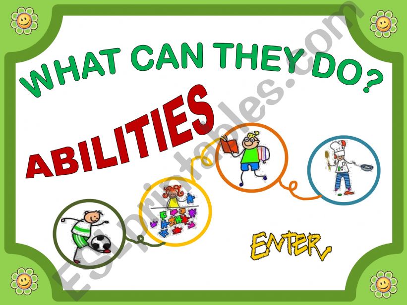 CAN - ABILITIES powerpoint