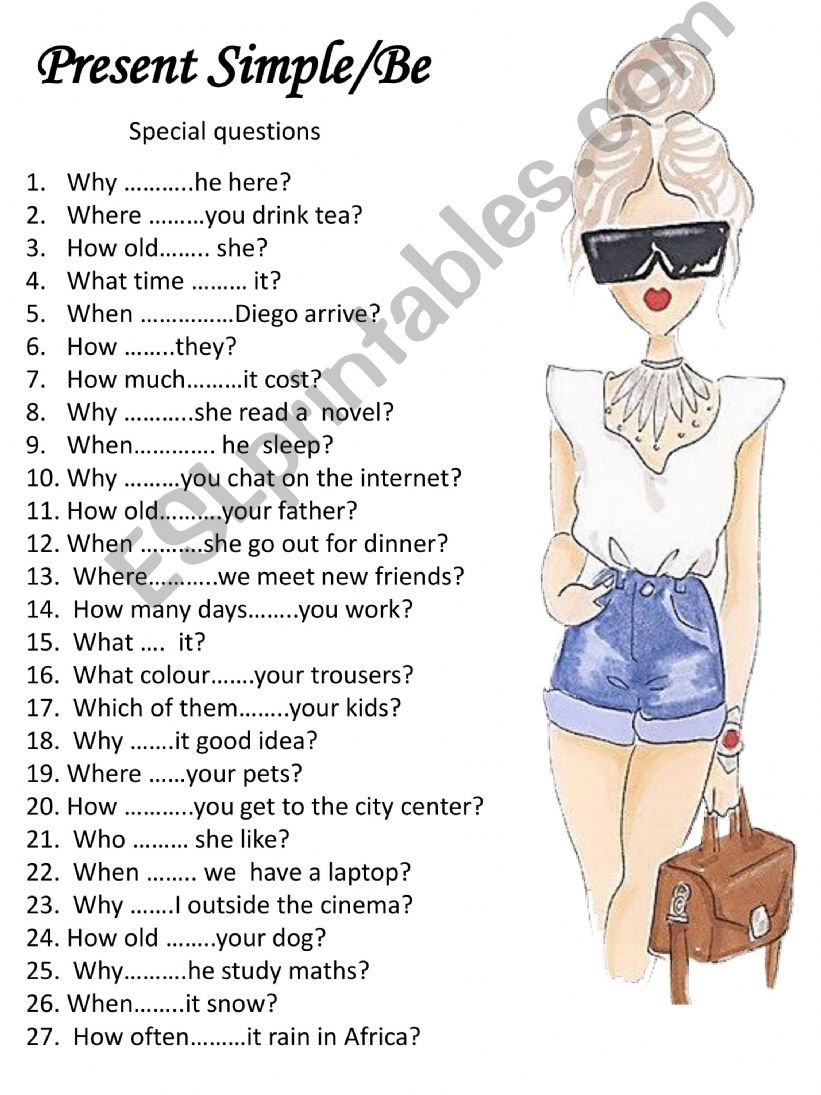present simple vs be powerpoint