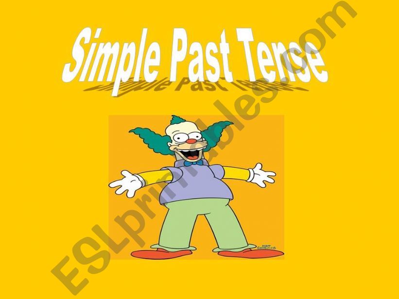 Simple Past Tense powerpoint