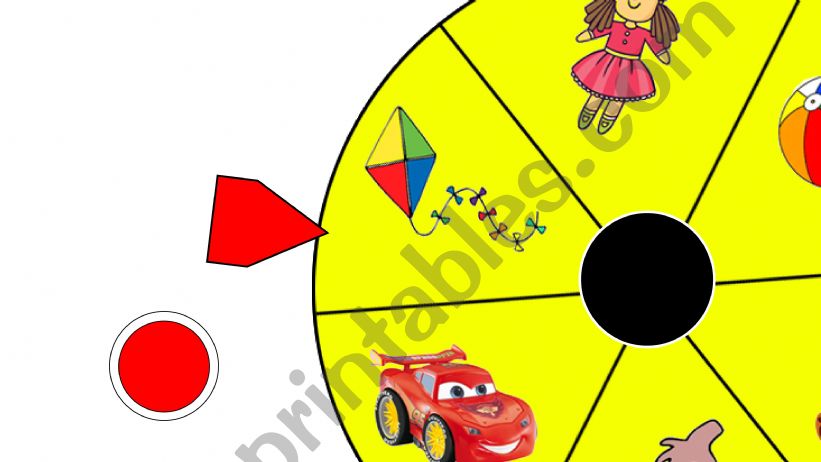 toys interactive wheel  powerpoint