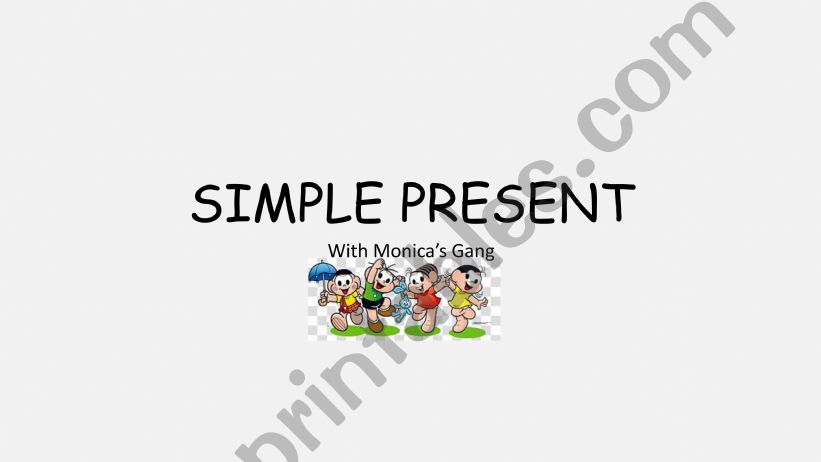 Simple Present with Monica and Friends