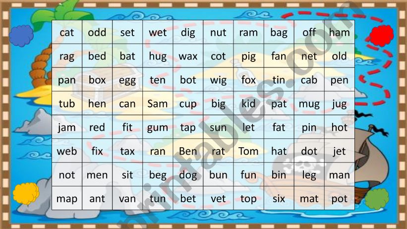 Phonics reading game powerpoint