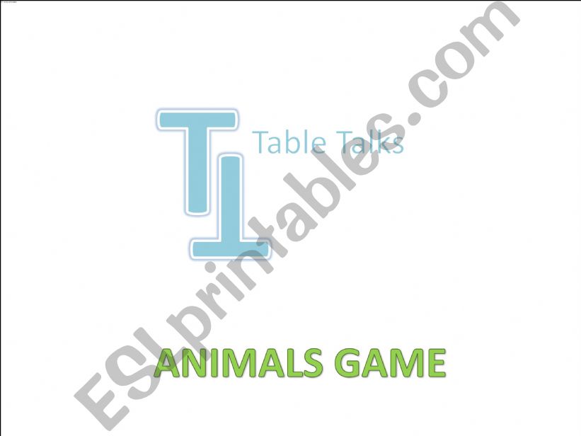 Guess the animal (1/3) powerpoint